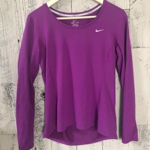 Nike Dry Fit Long sleeve Workout Shirt Sz Med